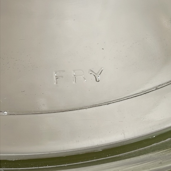 VTG 1920-1940’s Fry Glass co oven bake casserole dish 1 quart - Picture 2 of 7
